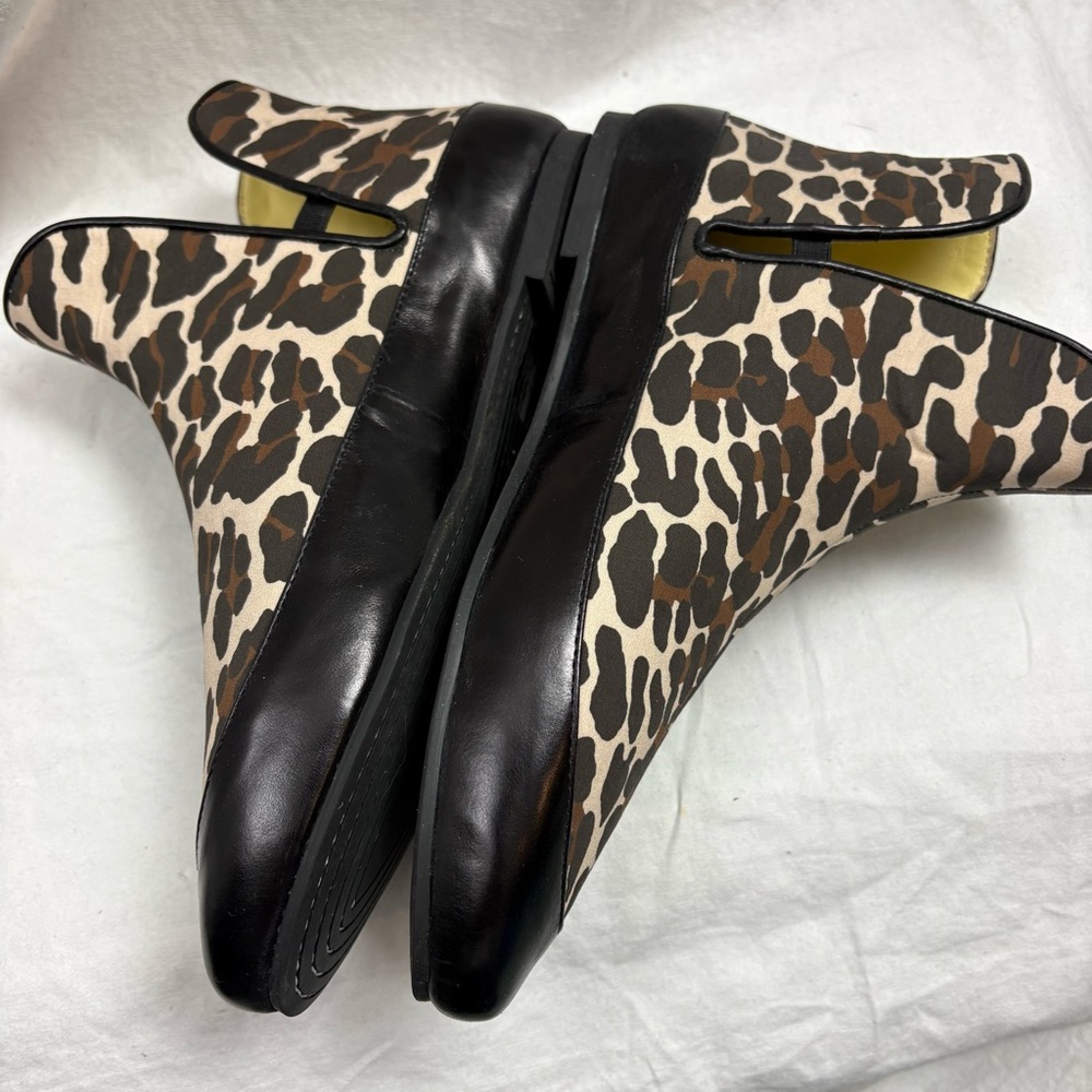 TORY BURCH 'LOGO TOGGLE ANKLE" BOOTIE BLACK/REVA LEOPARD 7.5 - Picture 3 of 9